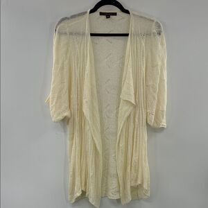 3For$20 Fever Cream Open-Front Cardigan size Large